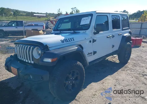 2021 Jeep Wrangler Unlimited Willys 4X4 из США, поврежденный, VIN 1C4HJXDG4MW689351
